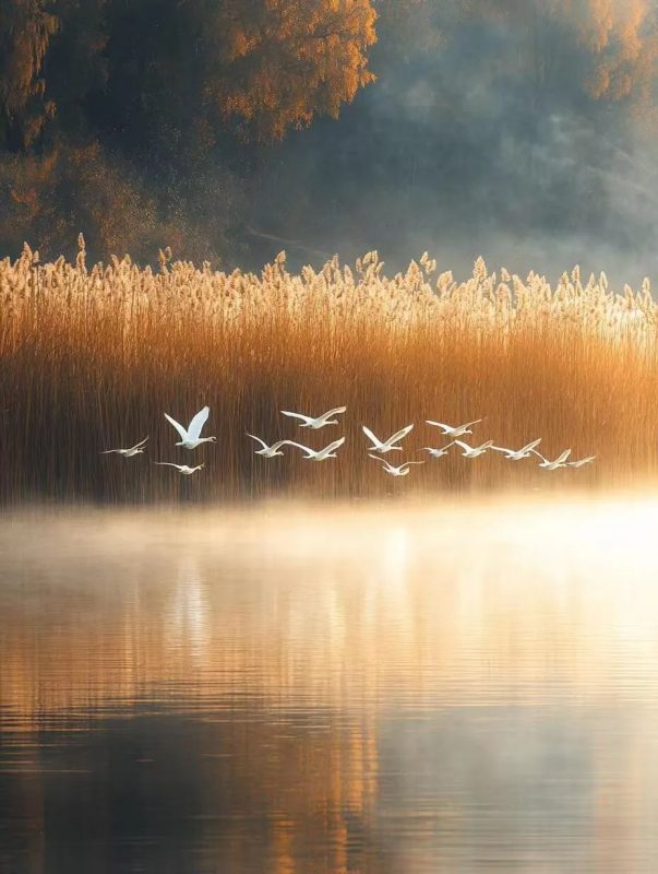 摄影作品欣赏：秋天的湖面，美的让人心醉！-云与风 Cloud And Wind