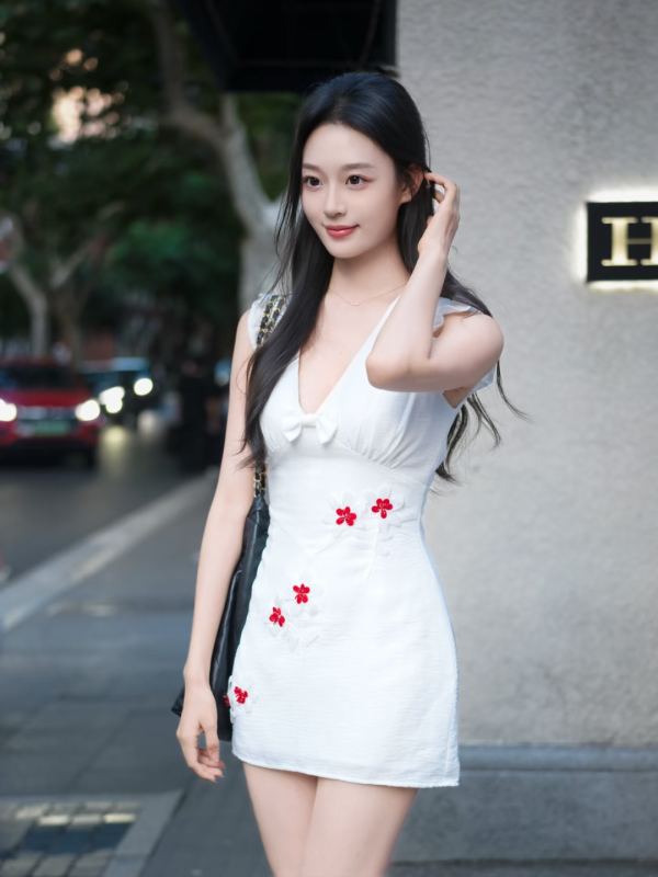 穿小白裙在街头拍照，9 个姿势轻松拿捏甜酷感，出片率直接拉满-云与风 Cloud And Wind